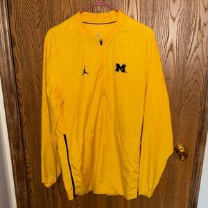 Jordan Yellow Windbreaker with Black M Logo